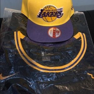 Authentic lakers Jersey and hat